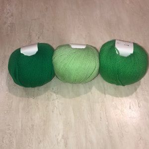Bundle of 3 Green Yarn
